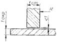 Сопряжение стенки с днищем при толщине окраечных листов до 12 мм включительно: конструкция шва