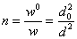 Расчет величины соотношения n площадей сечений шайбы