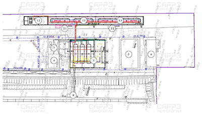 Технологическая планировка химического объекта