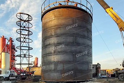 Монтаж вертикального резервуара для битума под ключ в Нижегородской области
